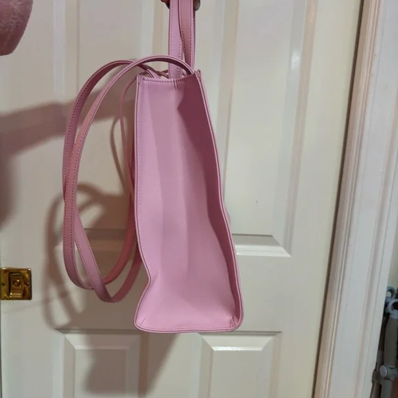Telfar Pink Logo Leather Tote - Picture 3 of 6